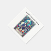Serviette En Papier Dead Serious Cocktails Tarot Bartender Skeleton (Coin)