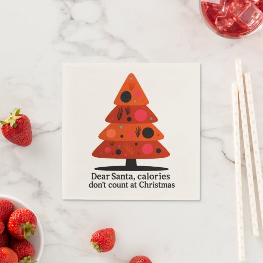 Serviette En Papier 🎄 Dear Santa… We Have a Deal! 🍪✨ (En situation)