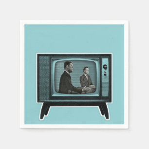 Serviette En Papier Débat télévisé Kennedy Nixon 1960