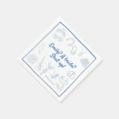 Serviette En Papier Début 2000's y2k mignon Princesse Bachelorette Cus (Coin)