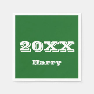 Serviette En Papier Début du diplôme Serviettes personnalisées