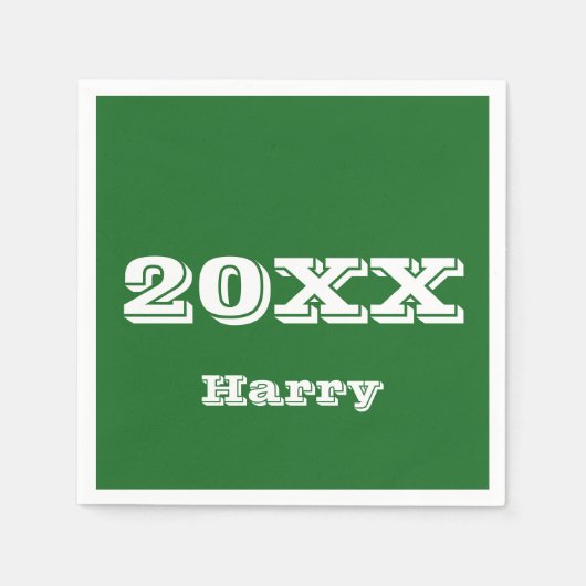 Serviette En Papier Début du diplôme Serviettes personnalisées (Devant)