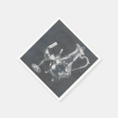 Serviette En Papier Décanteur et verre (Coin)