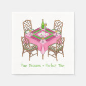 Serviette En Papier Décisions de Versement & Fête de Mahjong Préparée (Devant)