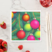 Serviette En Papier Deck the Halls (En situation)