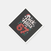 Serviette En Papier Deck the Halls With 6 7 Funny Christmas Six Seven (Coin)