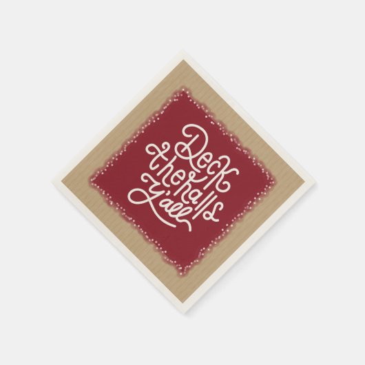 Serviette En Papier Deck the Halls Y'all (Coin)