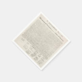 Serviette En Papier Déclaration d'indépendance (Coin)