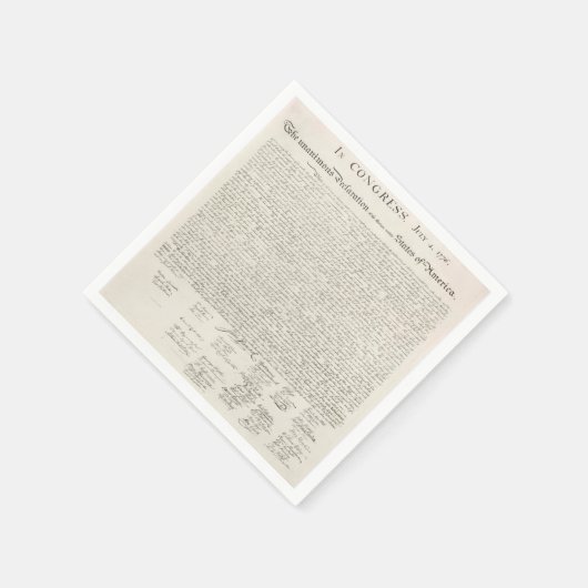Serviette En Papier Déclaration d'indépendance (Coin)
