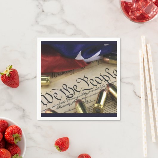 Serviette En Papier Déclaration d'indépendance (En situation)