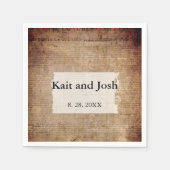 Serviette En Papier Déclaration d'indépendance 📜 Historique 1776 (Devant)