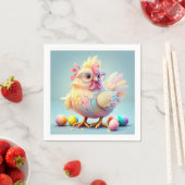 SERVIETTE EN PAPIER " DÉCLARATION EGGSTRAORDINAIRE " (En situation)