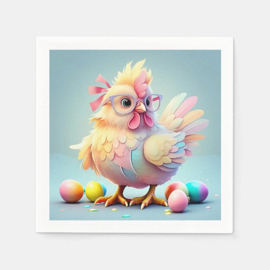 SERVIETTE EN PAPIER " DÉCLARATION EGGSTRAORDINAIRE " (Devant)