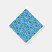 Serviette En Papier Déco pétoncles chinois, turquoise et aqua (Coin)