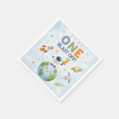 Serviette En Papier Décollage de fusée d'astronaute (Coin)