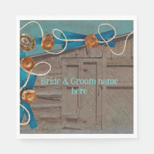 Serviette En Papier Décontracté Grange mariage et réception même empla