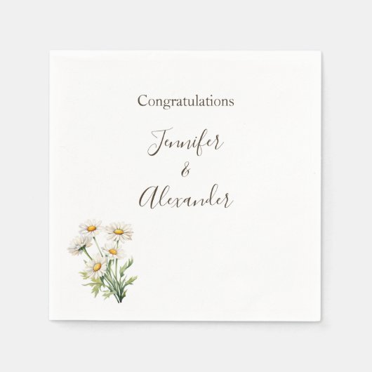 Serviette En Papier Décontracté Mariage campagnard Faisy Faisal Person (Devant)