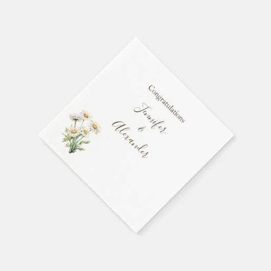 Serviette En Papier Décontracté Mariage campagnard Faisy Faisal Person (Coin)