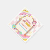 Serviette En Papier Décor Bachelorette super Et Boozy Années 70 (Coin)