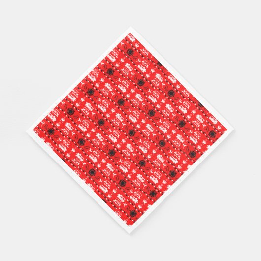 Serviette En Papier Décor camping Caravan (Coin)
