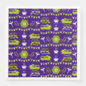 Serviette En Papier Décor camping Caravan (Devant)