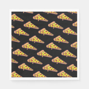 Serviette En Papier Décor d'anniversaire fête pizza Thème tranche de