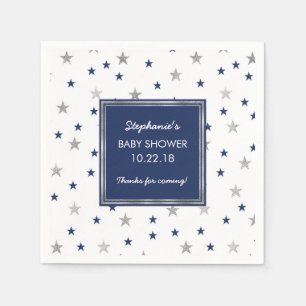 Serviette En Papier Décor de baby shower de scintillement d'étoiles