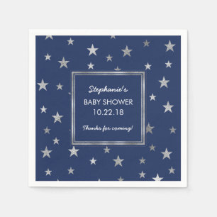 Serviette En Papier Décor de baby shower de scintillement d'étoiles