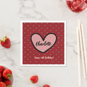 Serviette En Papier Décor de fête d'anniversaire Customisé et sucré