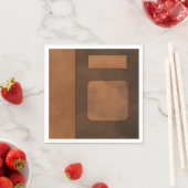 Serviette En Papier Décor de Leather (En situation)