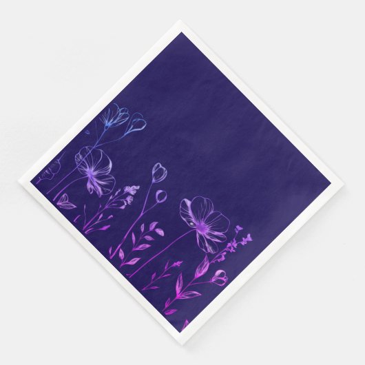 Serviette En Papier Décor de table de fête botanique" (Coin)