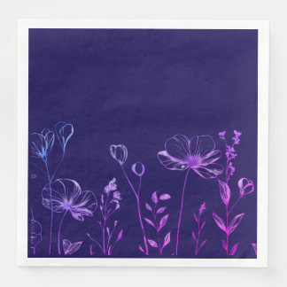 Serviette En Papier Décor de table de fête botanique"