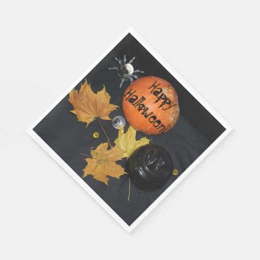 Serviette En Papier Décor Halloween (Coin)
