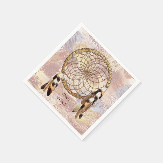 Serviette En Papier Décor Mariage Dream Catcher (Coin)