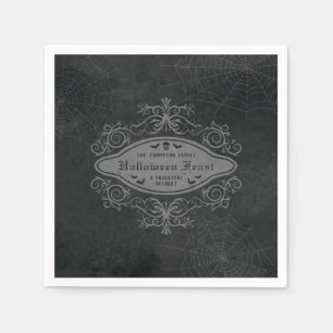 Serviette En Papier Décoration de fête d'Halloween macabre gothique