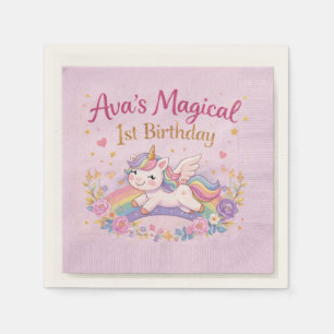 Serviette En Papier Décoration de fête Licorne Magique pour l'annivers