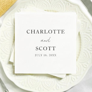 Serviette En Papier Décoration de mariage personnalisée Engagement Lan