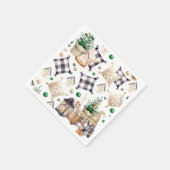 Serviette En Papier Décoration de Noël Gnome (Coin)