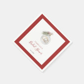 Serviette En Papier Decoration de Noël pour Mariage d'Hiver (Coin)