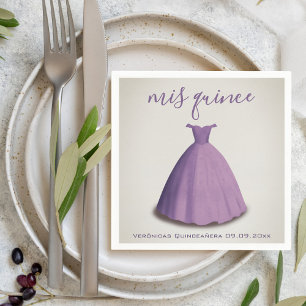 Serviette En Papier Décoration de table de Quinceañera de style vintag