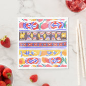 Serviette En Papier décoration traditionnelle roumaine (En situation)