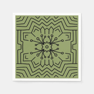 Serviette En Papier Décoration vert mousse