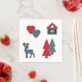 Serviette En Papier Décorations de Noël, cadeau, décoration, greeti (En situation)