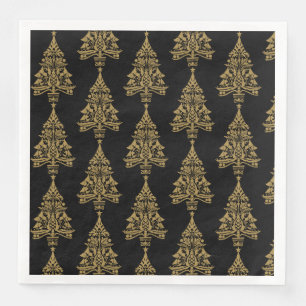 Serviette En Papier Décorations scandinaves nordiques d'arbres de Noël