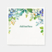 Serviette En Papier Decorative hanging flowers TEMPLATE (Devant)