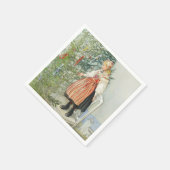 Serviette En Papier Décorer l'arbre de Noël - Carl Larsson (Coin)