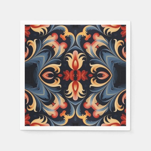 Serviette En Papier Découpage 40 (Devant)