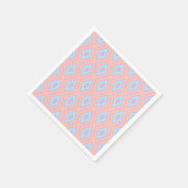 Serviette En Papier Découpage de grille de diamant géométrique Pastel  (Coin)