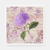 Serviette En Papier Découpage de l'éphémère Hydrangée victorienne (Devant)