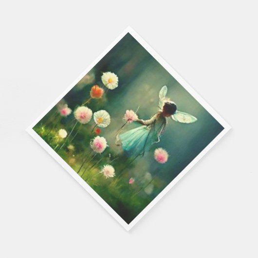 Serviette En Papier découpage du jardin de fées (Coin)